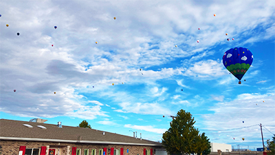 Memory Care residents enjoy the Albuquerque Balloon Festival