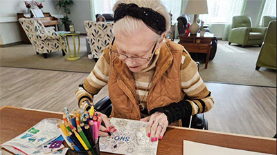 Activities for respite care residents