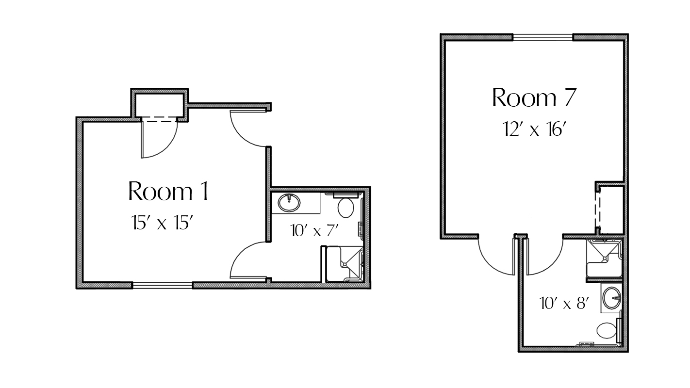 Taylor Ranch resident room layouts