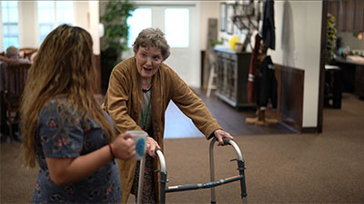 Caring 24-hour assisted living support