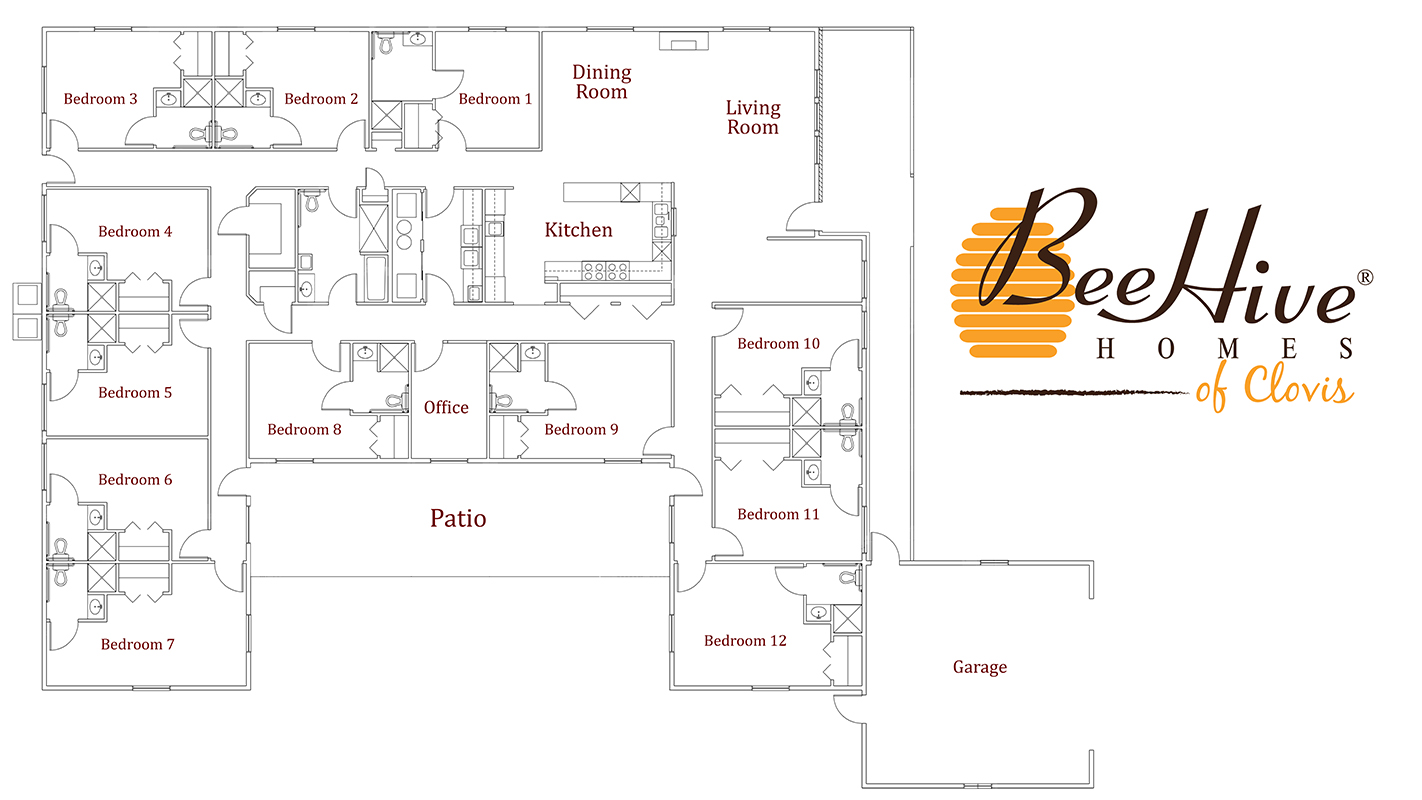 The BeeHive Homes of Clovis Master Floorplan