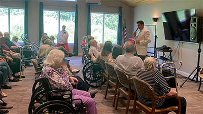 Residents enjoy activities and entertainment