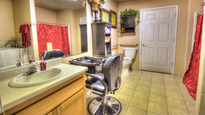 Respite care residents also enjoy the private salon
