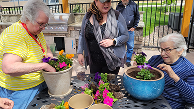 Short-term respite care activities include outdoor sunshine activities