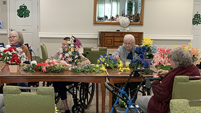 Flower arranging