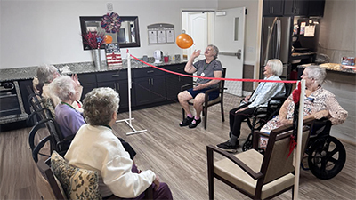Balloon Volleyball is one of our favorite group activities