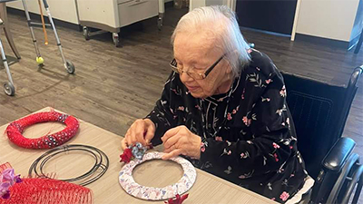 Community focused on dementia care activities for residents