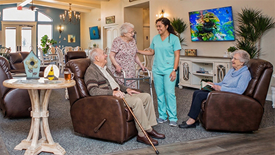 Community feel and 24-hour compassionate elderly care