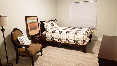 Bedrooms can be decorated with your personal belongings
