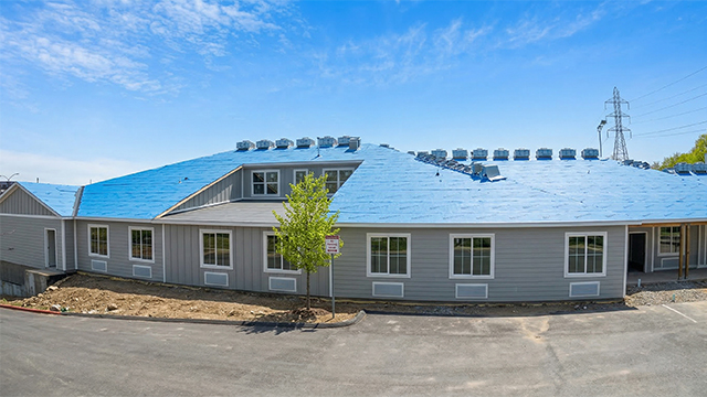 Construction of the BeeHive Homes nearly completed