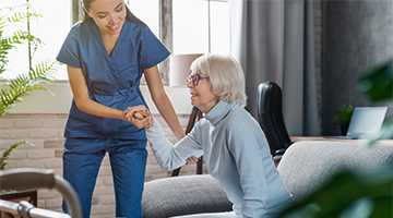 Memory care resident