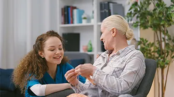 Caregiver and resident