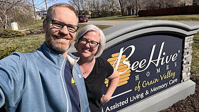 The wonderful owners of the BeeHive in Grain Valley