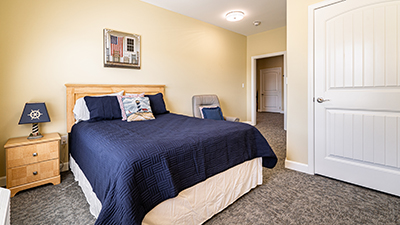 Private bedrooms for all residents